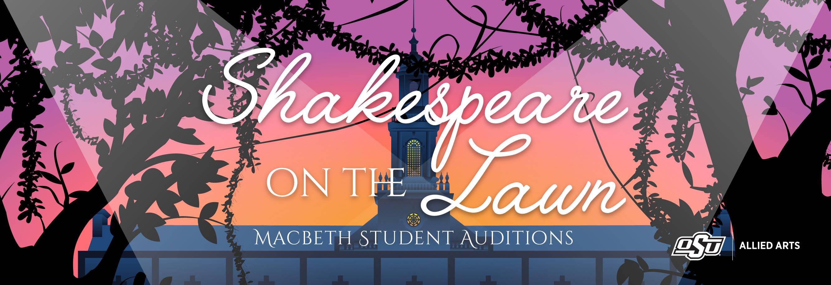 Shakespeare on the Lawn Auditions Web Banner